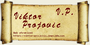 Viktor Projović vizit kartica